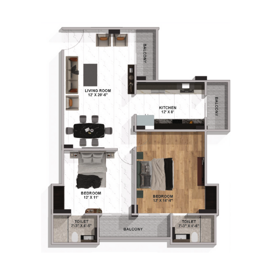 2BHK -Type C